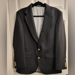 Vintage mens Black Stafford Sports Coat, Size 40R